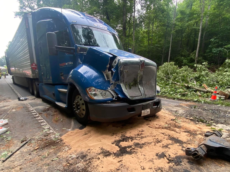 Tractor trailer hazmat cleanup